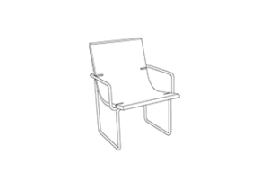 Nantes : Chair : 64 with Armrests