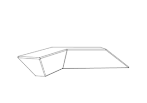 Milenio : Backless Bench : LH 120º