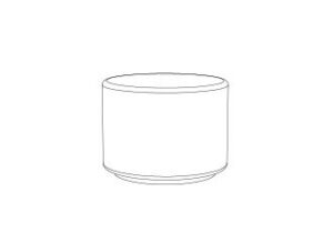 Soc : Backless Bench : 60 Monoblock