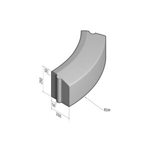 Cycle 50-200x250 | L-785 | Radius External | 1m | Splay | HD
