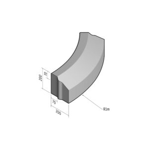 Cycle 70-200x200 | L-785 | Radius External | 1m | Splay | VB