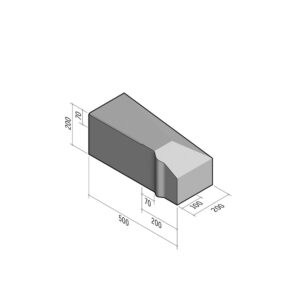 Cycle 70-200x200 | L-500 | Entry Platform Return | Left | Splay | VB