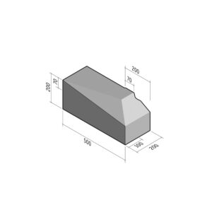 Cycle 70-200x200 | L-500 | Entry Platform Return | Right | Splay | VB
