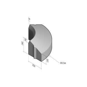 Access 250-130x240 | L-785 | Radius External | 0.5m | Splay | VB