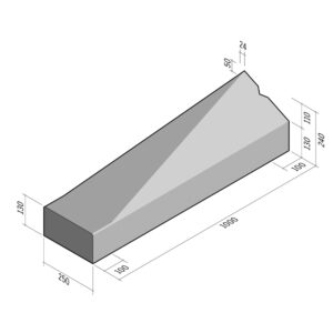 Access 250-130x240 | L-1000 | End Transition to 250x130 | Right | Splay | VB