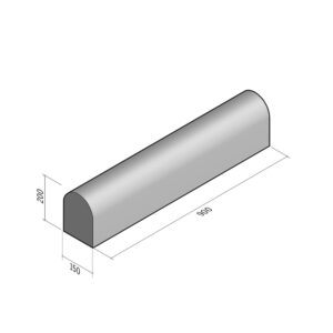 Bump 150x200 | L-900 | Straight | Middle | Rounded | SQ
