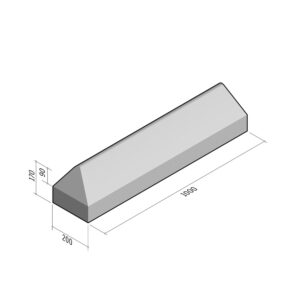 Bump 200x170 | L-900 | Straight | Left | Rounded | SQ