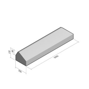 Bump 200x170 | L-900 | Straight | Right | Rounded | SQ