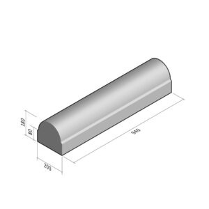 Bump 200x180 | L-940 | Straight | Middle | Rounded | SQ