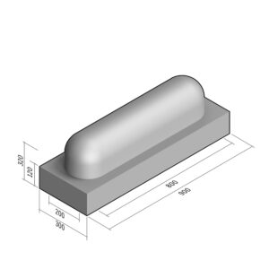 Bump 200-300x320 | L-900 | Straight | 2End | Rounded | SQ