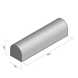 Bump 250x250 | L-1000 | Straight | Middle | Rounded | SQSQ