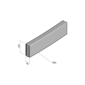 Boundary 80x200 | L-785 | Radius External | 8m | Flat | HD
