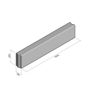 Boundary 100x200 | L-1000 | Straight | Flat | VB