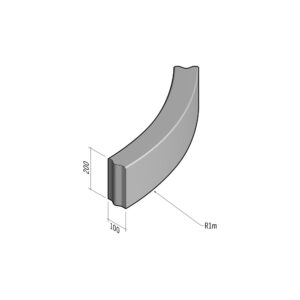 Boundary 100x200 | L-785 | Radius External | 1m | Flat | VB