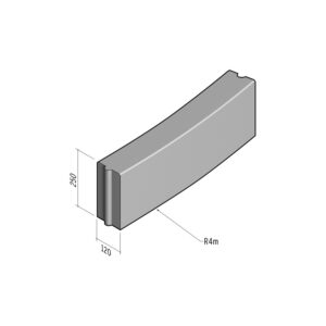 Boundary 120x250 | L-785 | Radius External | 4m | Flat | HD