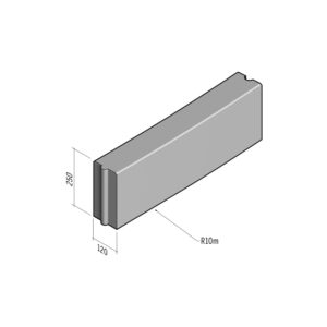 Boundary 120x250 | L-785 | Radius External | 10m | Flat | HD