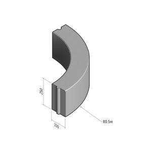 Boundary 150x250 | L-785 | Radius External | 0.5m | Flat | HD