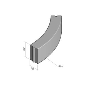 Boundary 150x250 | L-785 | Radius External | 1m | Flat | HD