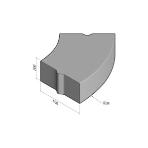 Boundary 400x200 | L-785 | Radius External | 1m | Flat | VB
