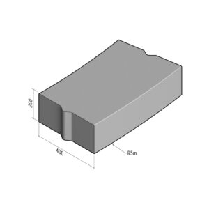 Boundary 400x200 | L-785 | Radius External | 5m | Flat | VB