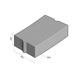 Boundary 400x200 | L-785 | Radius External | 6m | Flat | VB