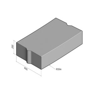 Boundary 400x200 | L-785 | Radius External | 10m | Flat | VB