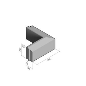 Cycle 30-120x200 | L-450 | Return Corner External | 90° | Splay | HD