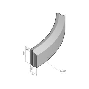 Cycle 40-120x250 | L-1020 | Radius External | 1.31m | Splay | HD