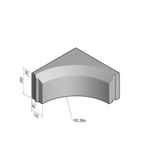 Cycle 40-120x250 | Return Radial Internal | 90° | 0.38m | Splay | HD