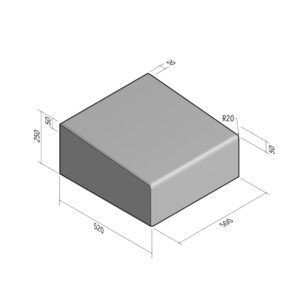 Cycle 520x250 | L-500 | Entry Kerb | Middle | Slope | SQSQ