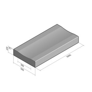 Drainage Channel 500x120 | L-1000 | Straight | DP15 | Dished | SQ