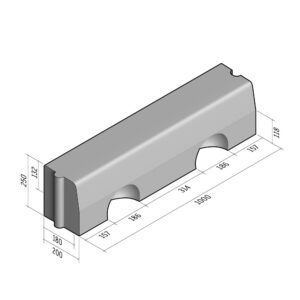 Drainage Kerb-it 180-200x250 | L-1000 | Straight | Channel | HD