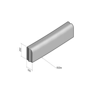 Edging 100x200 | L-785 | Radius External | 10m | Rounded | VB