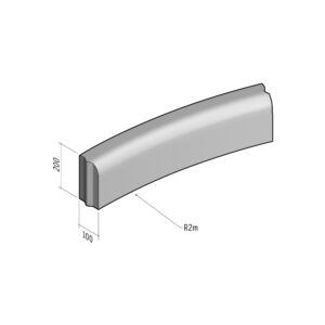 Edging 100x200 | L-785 | Radius Internal | 2m | Rounded | VB