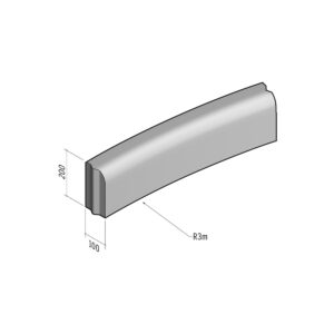 Edging 100x200 | L-785 | Radius Internal | 3m | Rounded | VB