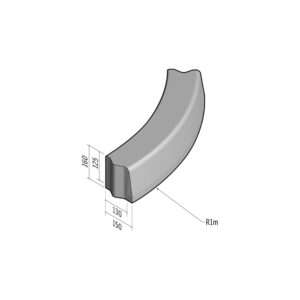 Highway 130-150x160 | L-785 | Radius External | 1m | Half-Battered | VB