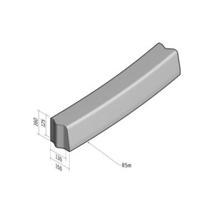 Highway 130-150x160 | L-980 | Radius External | 5m | Half-Battered | VB