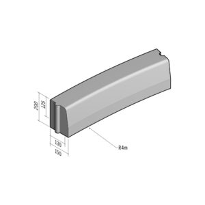 Highway 130-150x200 | L-785 | Radius Internal | 4m | Half-Battered | HD