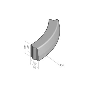 Highway 130-150x200 | L-785 | Radius External | 1m | Half-Battered | VB