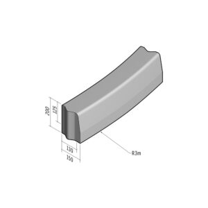 Highway 130-150x200 | L-785 | Radius External | 3m | Half-Battered | VB