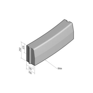 Highway 130-150x250 | L-785 | Radius External | 4m | Half-Battered | HD