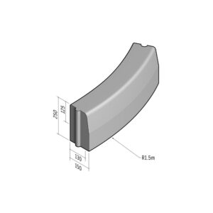 Highway 130-150x250 | L-785 | Radius External | 1.5m | Half-Battered | HD