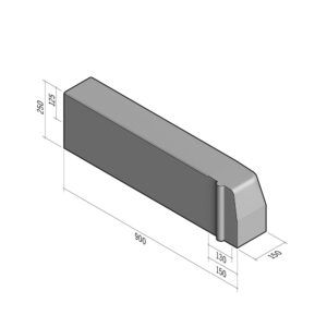 Highway 130-150x250 | L-900 | Entry Platform Return | Left | Half-Battered | HD
