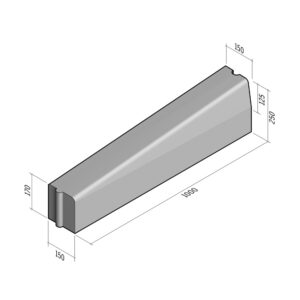 Highway 130-150x250 | L-1000 | Drop Set Transition to 150x170 | Right | Half-Battered | HD