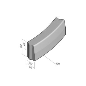 Highway 130-150x250 | L-785 | Radius External | 2m | Half-Battered | VB