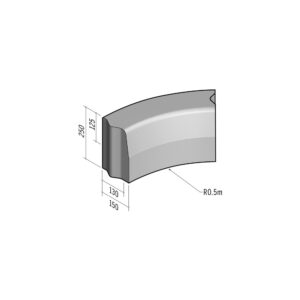 Highway 130-150x250 | L-390 | Radius Internal | 0.5m | Half-Battered | VB