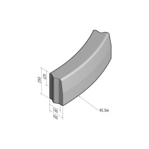 Highway 130-150x250 | L-785 | Radius External | 1.5m | Half-Battered | VB