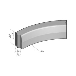 Highway 130-150x250 | L-785 | Radius Internal | 1m | Half-Battered | VB