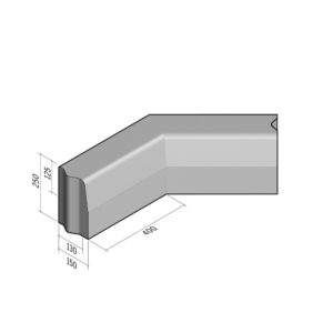 Highway 130-150x250 | L-400 | Return Corner Internal | 135° | Half-Battered | VB