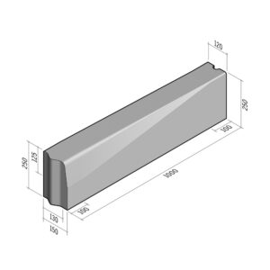Highway 130-150x250 | L-1000 | Transition to 120x250 | Half-Battered | VBVB